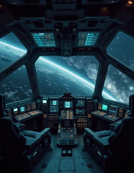 NasaPunk - cool sci-fi interiors