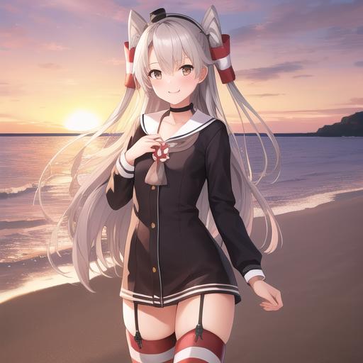 天津风-舰队收藏（Amatsukaze-Kantai Collection） image by King_Dong