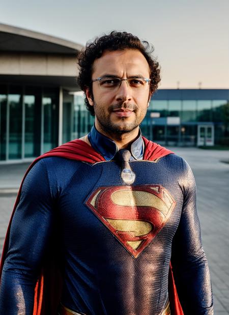 photo of sks person as superman <lora:locon_furkangozukara_v1_from_v1_64_32:1> , natural lighting,  epiCPhoto, <lora:add_detail:0.7> in epic superman suit