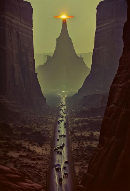 ()Hyoer Realistic:2.0)Polaroid picture 
an image of A desert drive in Utah offers a mesmerizing journey through vast, otherworldly landscapes, featuring red rock canyons, towering sandstone cliffs, and sweeping sand dunes. Travelers can explore iconic destinations like Arches, Canyonlands, and Monument Valley, experiencing the rugged beauty of Utah's unique desert terrain
: 2.1)
BREAK
()Hyoer Realistic:2.0)Polaroid picture an image of Ultra-realistic New York City under Wakandan rule: ((The towering skyscrapers now adorned with intricate African patterns and gleaming vibranium accents)). The streets are bustling with people in traditional Wakandan attire, while advanced technology seamlessly integrates into everyday life. The Statue of Liberty stands proudly, its torch replaced by a glowing heart-shaped herb symbol. ((In the distance, sleek Wakandan aircraft patrol the skies as citizens from both worlds coexist in harmony.))