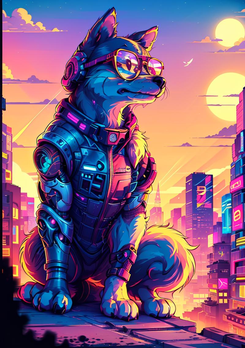 Synthwave 1983 - Style - by YeiyeiArt image by YeiYeiArt