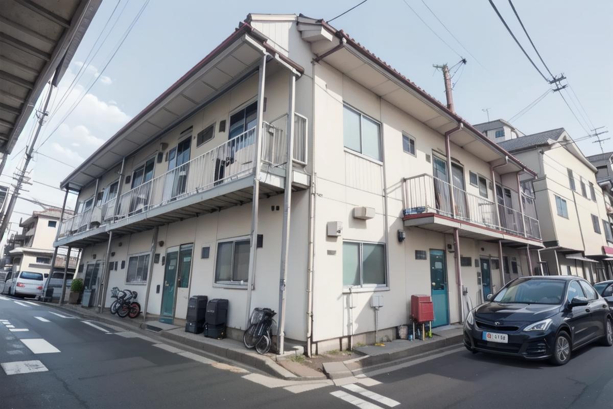日本のアパート / Wooden apartment commonly seen in Japan SD15 image by swingwings