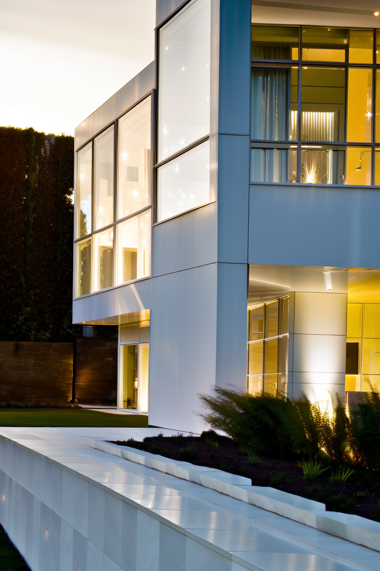 <lora:JJsTheWhitesArchitecture:1> , ((the whites architecture)) , , ((masterpiece)), ((best quality)), realistic, high detailed, (outdoor) , soft lighting, no human, ((building)), wall, sky,road,tree, window, grass,