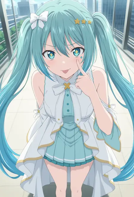 Hatsune Miku (Hiramado Hiku) From Project Sekai And Miku Movie