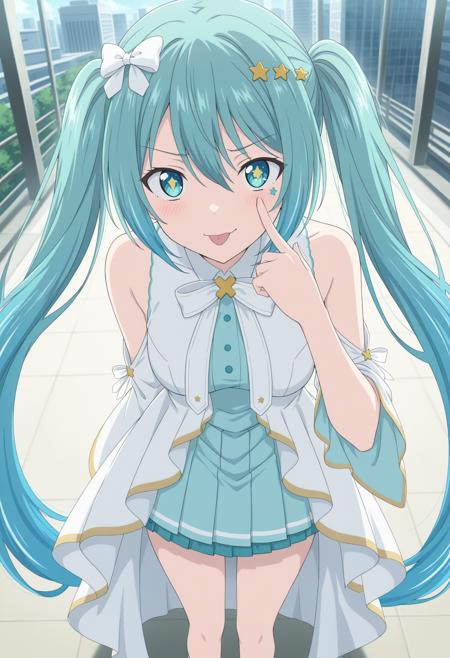 Hatsune Miku (Hiramado Hiku) From Project Sekai And Miku Movie V1