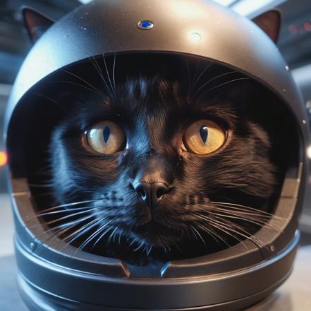 masterpiece, best quality, ET holding a black cat while entering his spaceship,  super high realism, ultra realistic, fine detail, bokeh, ray tracing,4k, hdr, zeiss lens, smooth, sharp focus, blur.