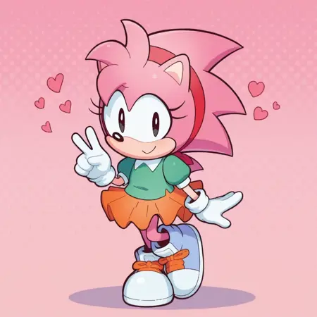Classic Amy Rose - [Sonic The Hedgehog] ~ (Illustrious)