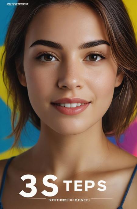 (poster:1.2),(movie poster with title text logo "3\S\T\E\P\S\":1.4), photo of a 1girl upper body, (extremely detailed, realistic, perfect lighting, vibrant colors,intricate details), (freckles:0.5):0.2),high detailed skin, jazzy smile , best quality, masterpiece, highres, absurdres, incredibly absurdres, huge filesize, wallpaper,8K, <lora:add-detail-xl:2> <lora:RMSDXL_Enhance:2.0>, (columbian beauty:1.1)
 <lora:sd_xl_dpo_lora_v1:1> <lora:RMSDXL_Photo:1.5> <lora:DetailedEyes_V3:0.75>