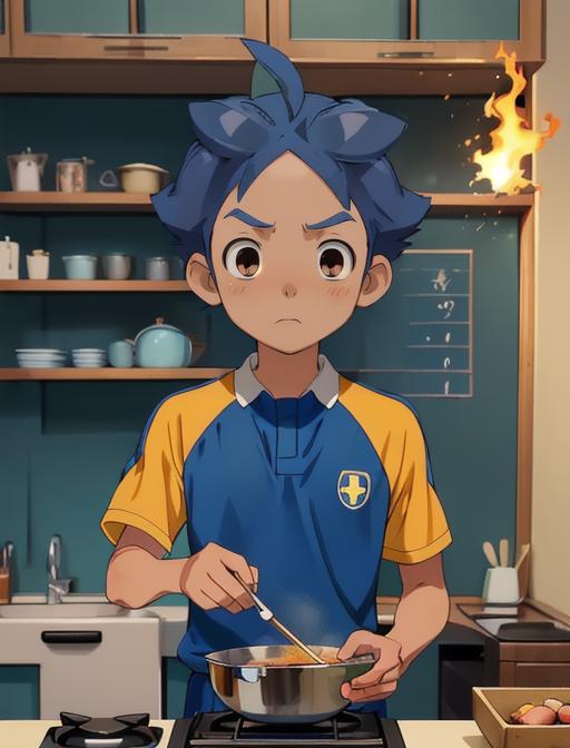 UnOfficial Kageyama Hikaru (影山 輝) - Inazuma Eleven (イナズマイレブン) image by MerrowDreamer