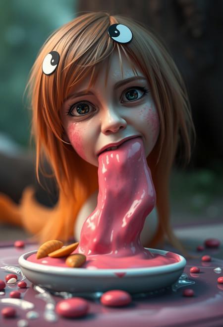 misty vomits violent puke stream after eating pokemon