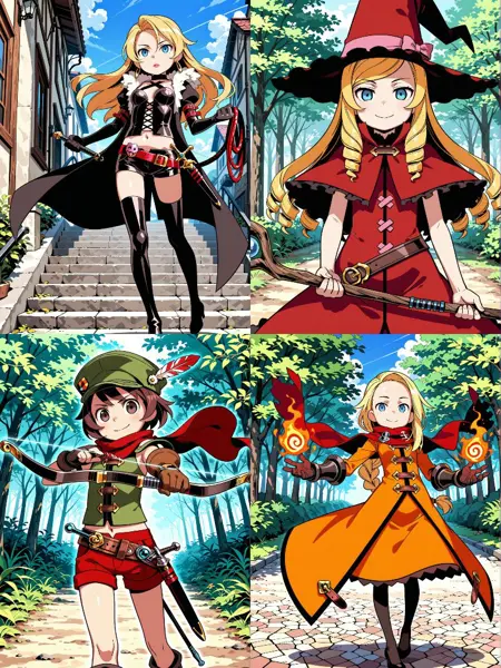 世界樹の迷宮ver2(sekaiju no meikyuu, etrian odyssey,)レンジャー、アルケミスト、ダークハンター、ドクトルマグス、モリビト、シリカ