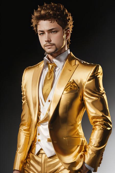 goldsuit yellow necktie