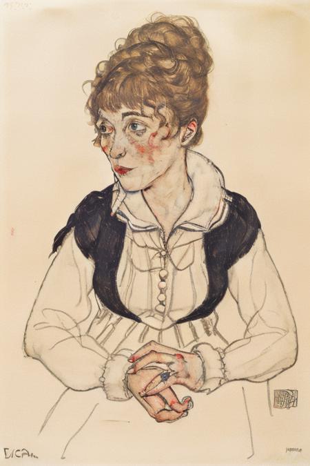 egonschiele, 1woman