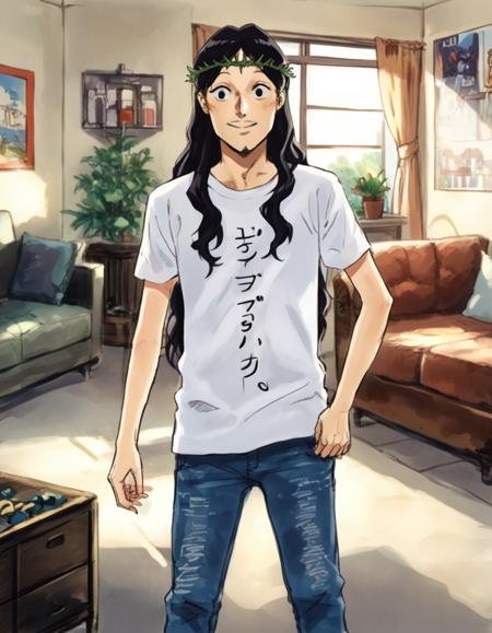 young man who resembles Johnny_Depp:Saint Young Men[ジョニー・デップに似た青年:聖☆おにいさん] Pony v1.0