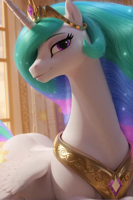 Princess Celestia (Clopician style) - My LIttle Pony: Friendship is Magic - Illustrious