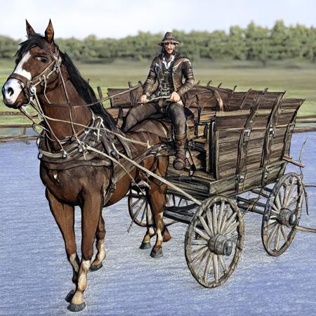 Wooden wagon V2