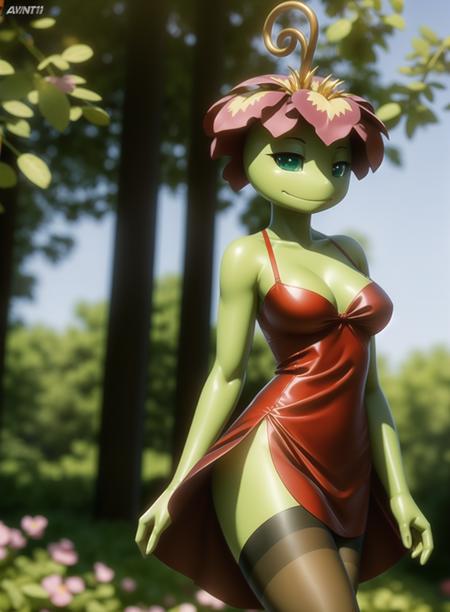 (by  photonoko:0.5) (by Arthur Lismer:0.6), (by chunie:0.4) by avante92,
BREAK
(anime:1.2)
solo, female, breasts, (pantyhose, dress:1.2),  (palmon:0.7), flora fauna, plant, (green skin:1.2),
detailed background, cinematic lighting, (artistic, tastefull:1.2),
8k hd, photo, <lora:add_detail:0.5>, depth of field,  <lora:Palmon_pm_v1:0.7>