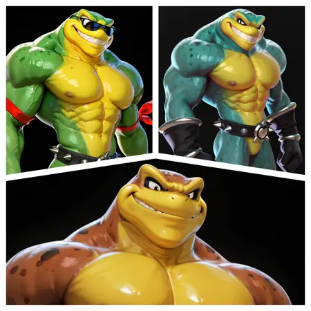 Rash, Zitz, Pimple(战斗蛙 battletoads)