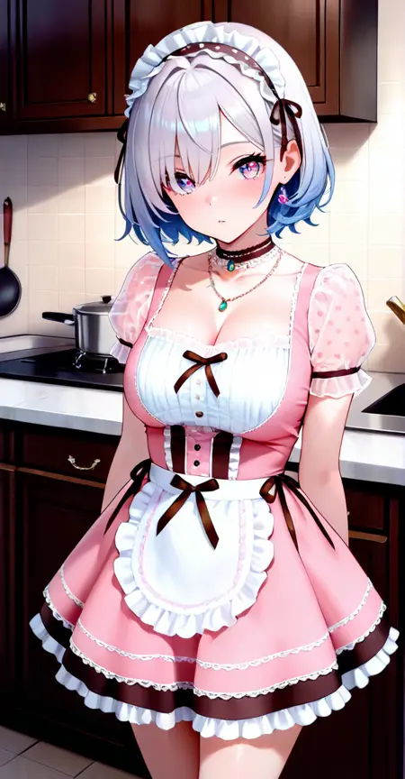 Pastel Lace Maid Outfit