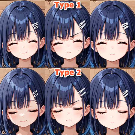 [SDXL] Closed eyes helper / 閉じ目補助 Type2 v1.0
