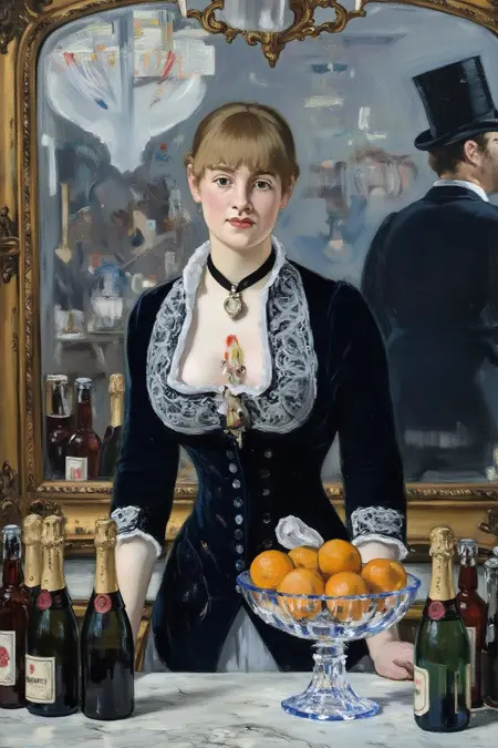 Fierce Strong Man: Édouard Manet Impressionist Painting Style