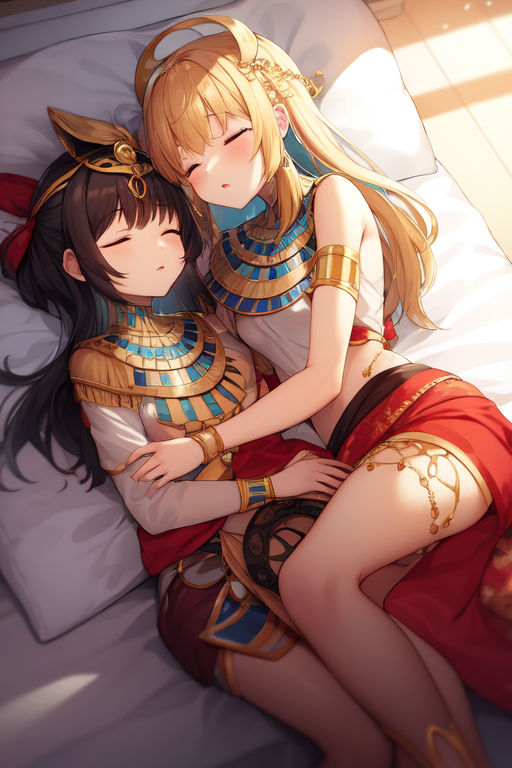 egyptian clothes, sleeping