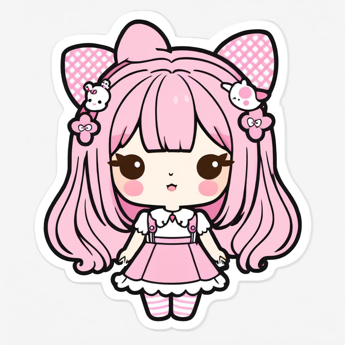 kawaii sticker, girl, doll<lora:EnvyKawaiiXL01_base_prodigy-000011:1>