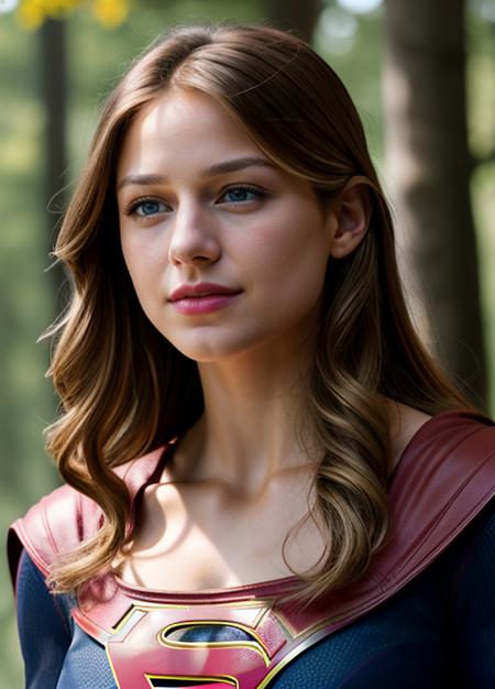 real, photoshoot, realistic, luminescent, atmospheric scene, masterpiece, best quality, (detail skin texture, ultra-detailed body:1.1), RAW photo, (high detailed skin:1.2), 8k uhd, dslr, film grain, Fujifilm XT3,
<lora:melissabenoist_smf_lora_02-000001:0.9>, 1girl, melissabenoist-smf, blonde hair, blue eyes, realistic, blurry background, superhero, blurry, long hair, lips, jewelry, upper body, collarbone, solo, red cape, looking to the side, outdoors, solo focus, depth of field, smile, looking at viewer