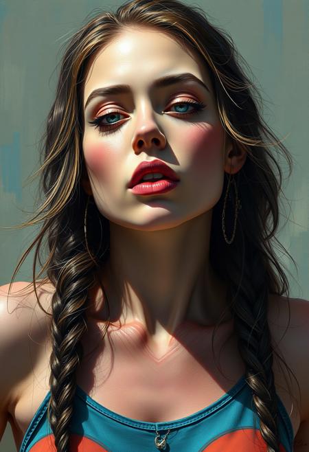 hyperrealistic digital painting by J. Scott Campbell and Thomas Saliot and Jeremiah Ketner