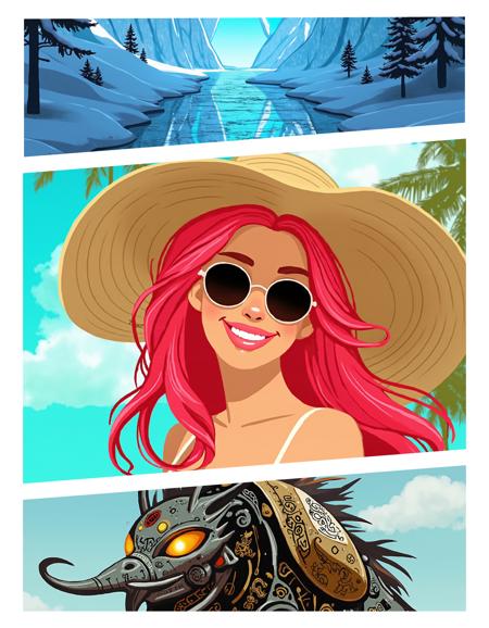 Colorful Digital Art by TheDesigner FLUX - V1