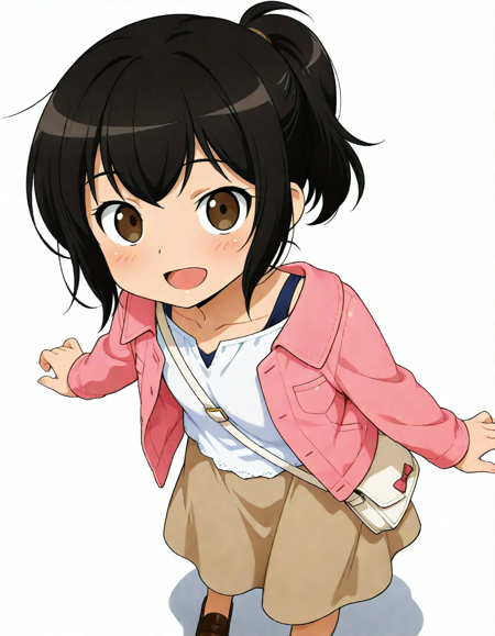 家庭科の教科書の女の子／A girl in the illustrations of Japanese home economics textbook v1.0