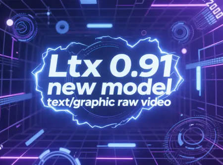 Ltx 0.91 new model text/graphic raw video workflow
