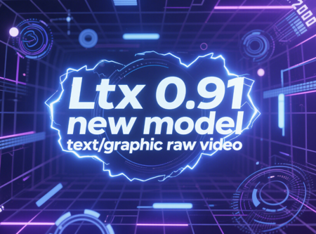Ltx 0.91 new model text/graphic raw video workflow v1.0