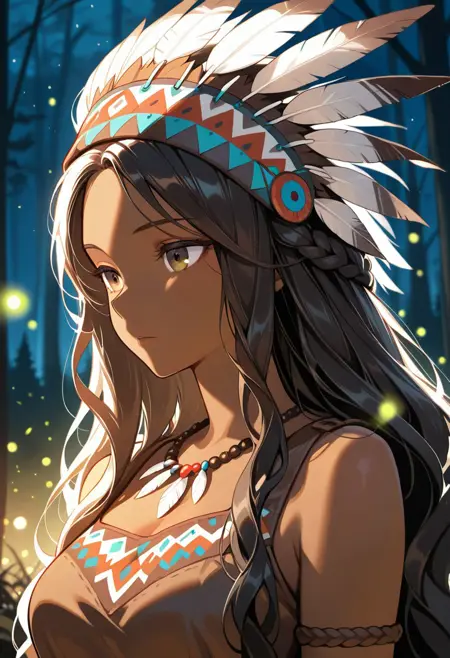 Anime Native American Style