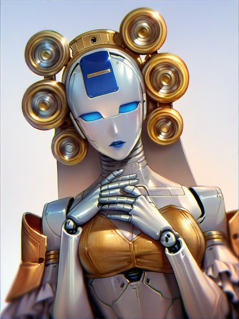 robot woman in a pretty dress, anime
score_8_up <lora:Transformers G1 Boxart-000022:1>
