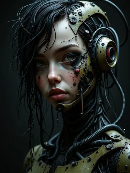 Dystopian cyborg
