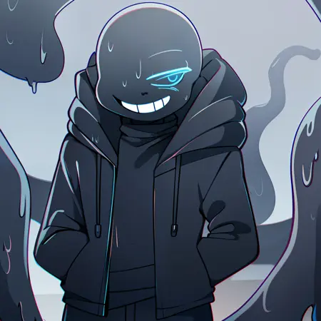 Nightmare sans LoRA -by Roselena125671