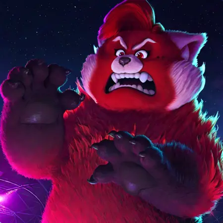 Ming Lee Red panda "Turning Red" [Pony/Illustrious]