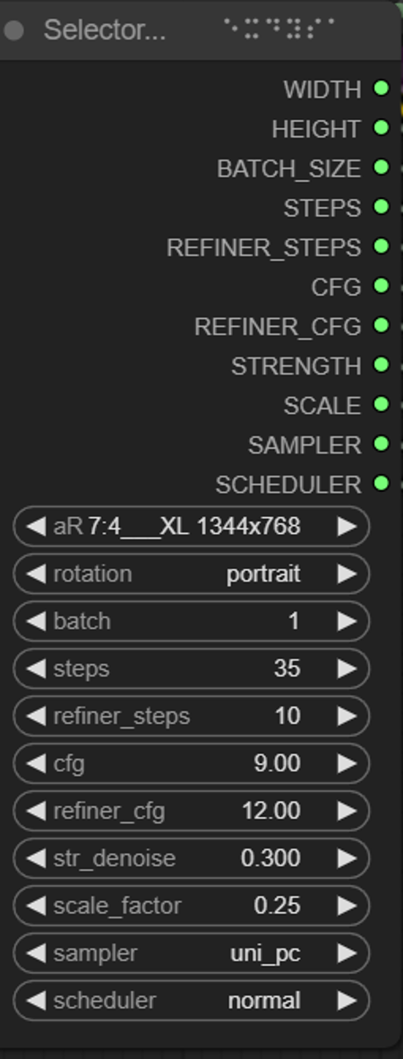 ComfyUI  Selector / Recourse Custom Nodes v1.2