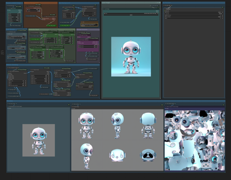 Hunyuan3D 2.0 clean image to 3D workflow v2.2 Remesh