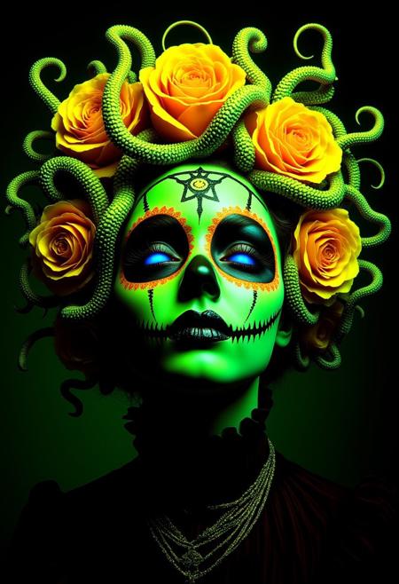 Bioluminescent dark surrealism V1