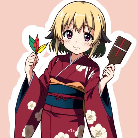 hagoita hanetsuki shuttlecock HNTK new year kimono obi  wide sleeves paddle