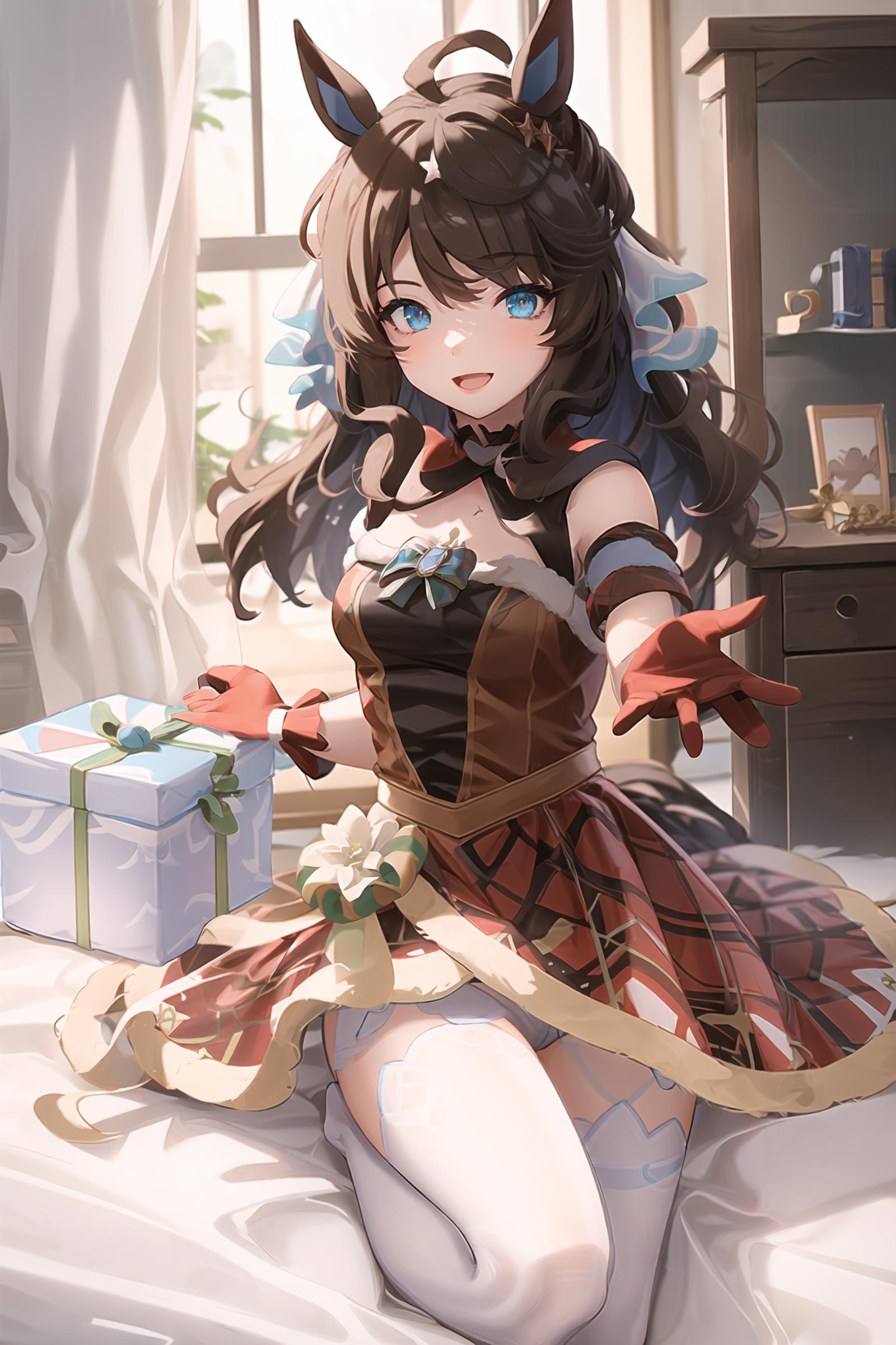 Daiwa Scarlet (christmas ver.) from umamusume with costume image by kazanesou434