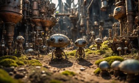 RAW Photography,Machinarium, fantasy, beautiful, (sharpness in detail:1.1), Canon EOS 5D Mark IV, masterpiece, 35mm photograph, (iconic photograph:1.4), (visual storytelling:1.2), film grain, award winning photography,vibrant use of light and shadow, vivid colors,high quality textures of materials, volumetric textures perfect composition, dynamic play of light, rich colors, epic shot, perfectly quality, natural textures,high detail, high sharpness, high clarity, detailed ,photoshadow, intricate details, 8k