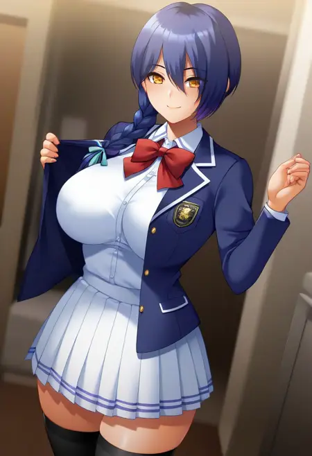 針生 倫子(Rinko Hariu)隷嬢管理棟~制服少女たちの搾乳隷属記~(Illustrious)