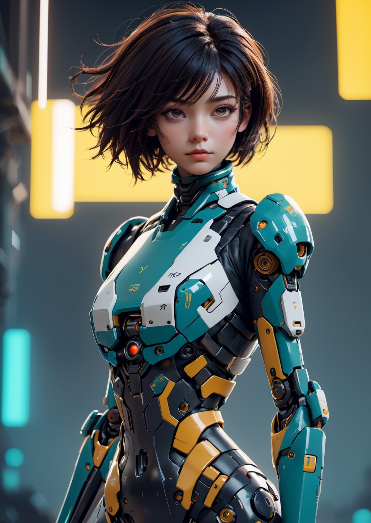 1girl,  surreal mecha core,   minimalistic, detailed , realistic,
mainframe, detailed background, depth of field,
, charac...
