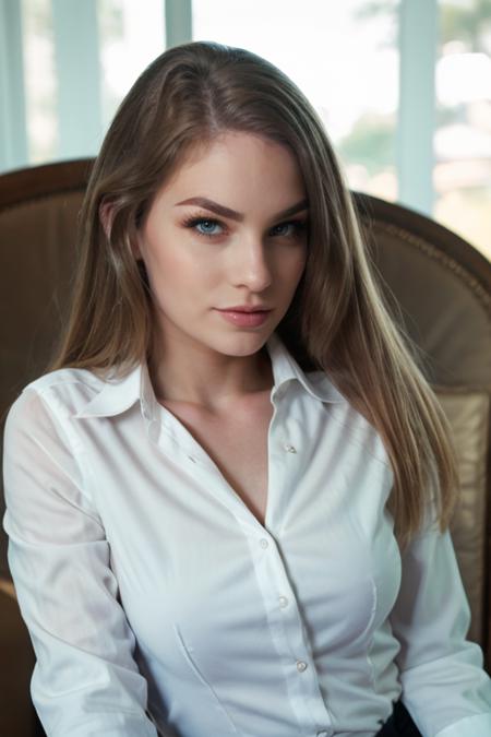 sexy,sydney_cole,<lora:sydneycole:1>,realistic,white shirt,portrait,