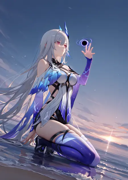 Skirk-Genshin impact (with V-pred Illustrious version)