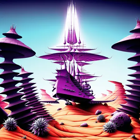 Rodney Matthews Style SDXL - Fantasy Illustrator