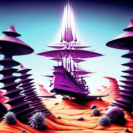Rodney Matthews Style SDXL - Fantasy Illustrator V1